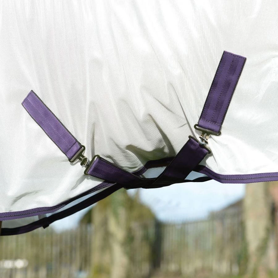 Weatherbeeta Comfitec Essential Mesh II Standard Neck - White, Maroon And Grey 5 Weatherbeeta Comfitec Essential Mesh II Standard Neck - White, Maroon And Grey - Image 5