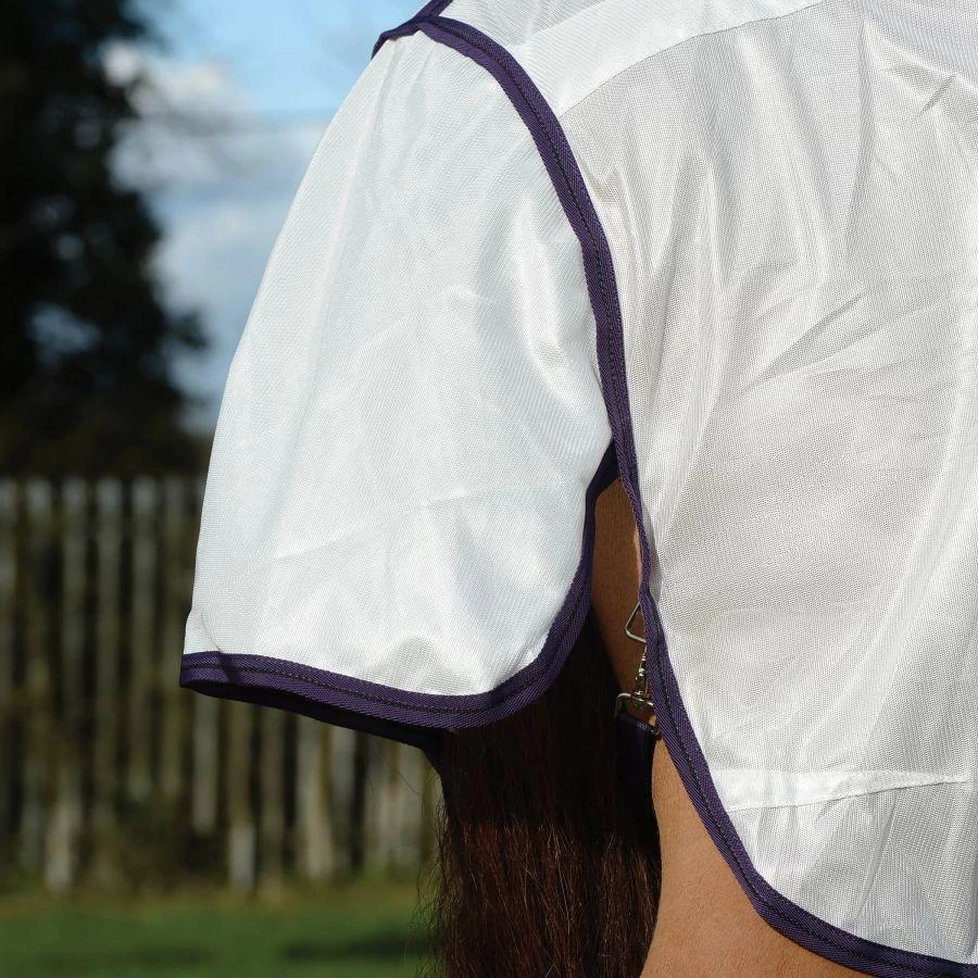 Weatherbeeta Comfitec Essential Mesh II Standard Neck - White, Maroon And Grey 6 Weatherbeeta Comfitec Essential Mesh II Standard Neck - White, Maroon And Grey - Image 6