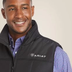 Men's Crius Insulated Vest - BLACK -Equestrian Supplies Shop 10011523 E