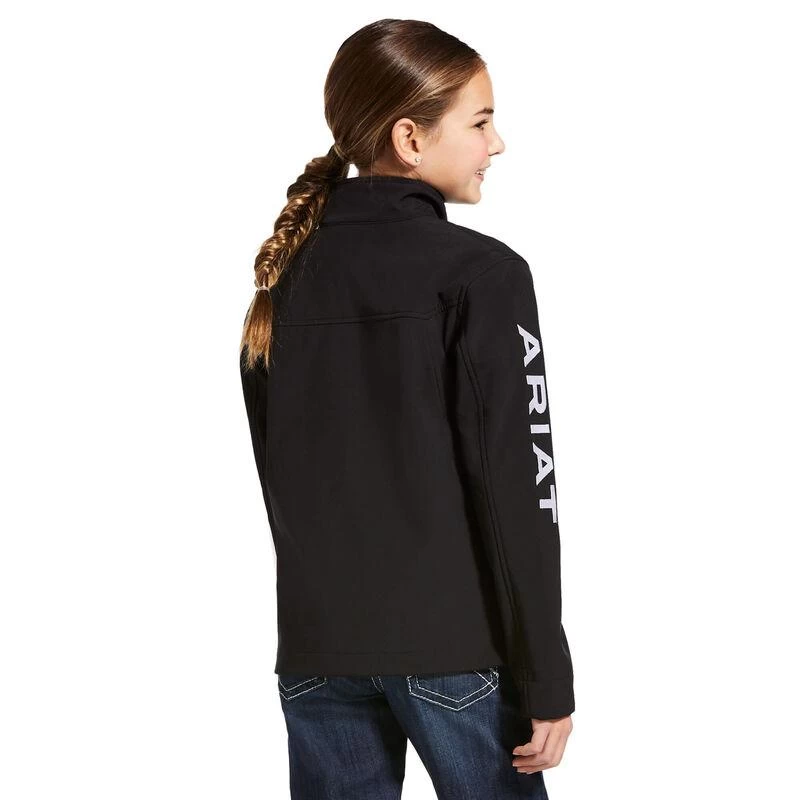 New Team Softshell Jacket - Youth - Black 2 New Team Softshell Jacket - Youth - Black - Image 2