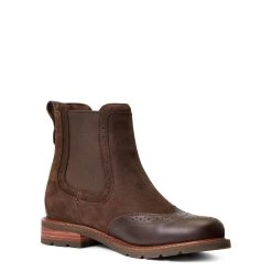 Wexford Brogue Waterproof Boot - Chocolate Brown -Equestrian Supplies Shop 10040385 F