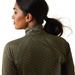 Sunstopper 2.0 1/4 Zip Baselayer - Beetle Dot -Equestrian Supplies Shop 10043592 D