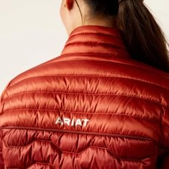 Ideal Down Jacket - Iridescent Red Ochre, Burnt Brick -Equestrian Supplies Shop 10046180 E