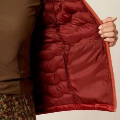 Ideal Down Jacket - Iridescent Red Ochre, Burnt Brick -Equestrian Supplies Shop 10046180 F