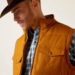 Grizzly 2.0 Canvas Vest - Chestnut -Equestrian Supplies Shop 10046386 E