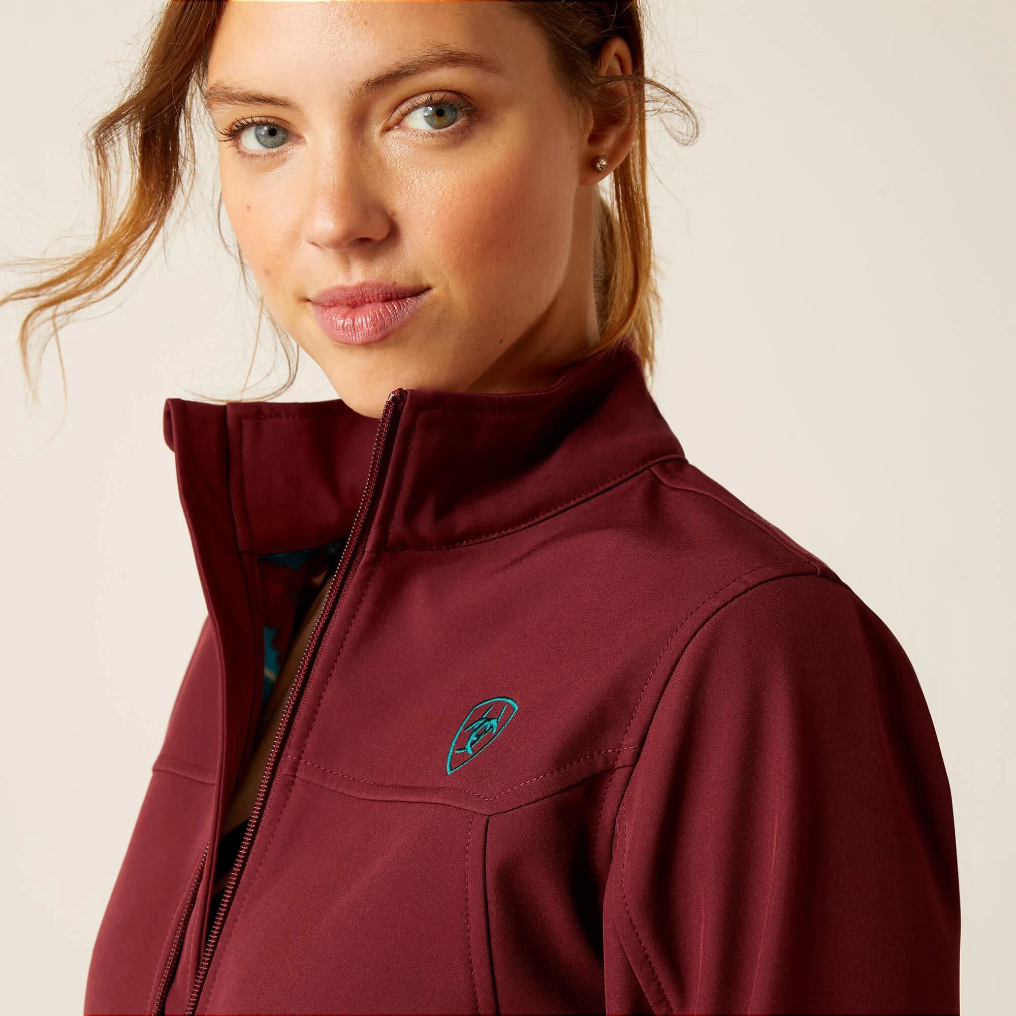 New Team Softshell Jacket - Tawny Port With Baja 3 New Team Softshell Jacket - Tawny Port With Baja - Image 3