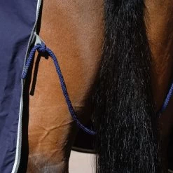 Weatherbeeta Cotton Show Sheet II - Blue With Grey And White -Equestrian Supplies Shop 10077640 D