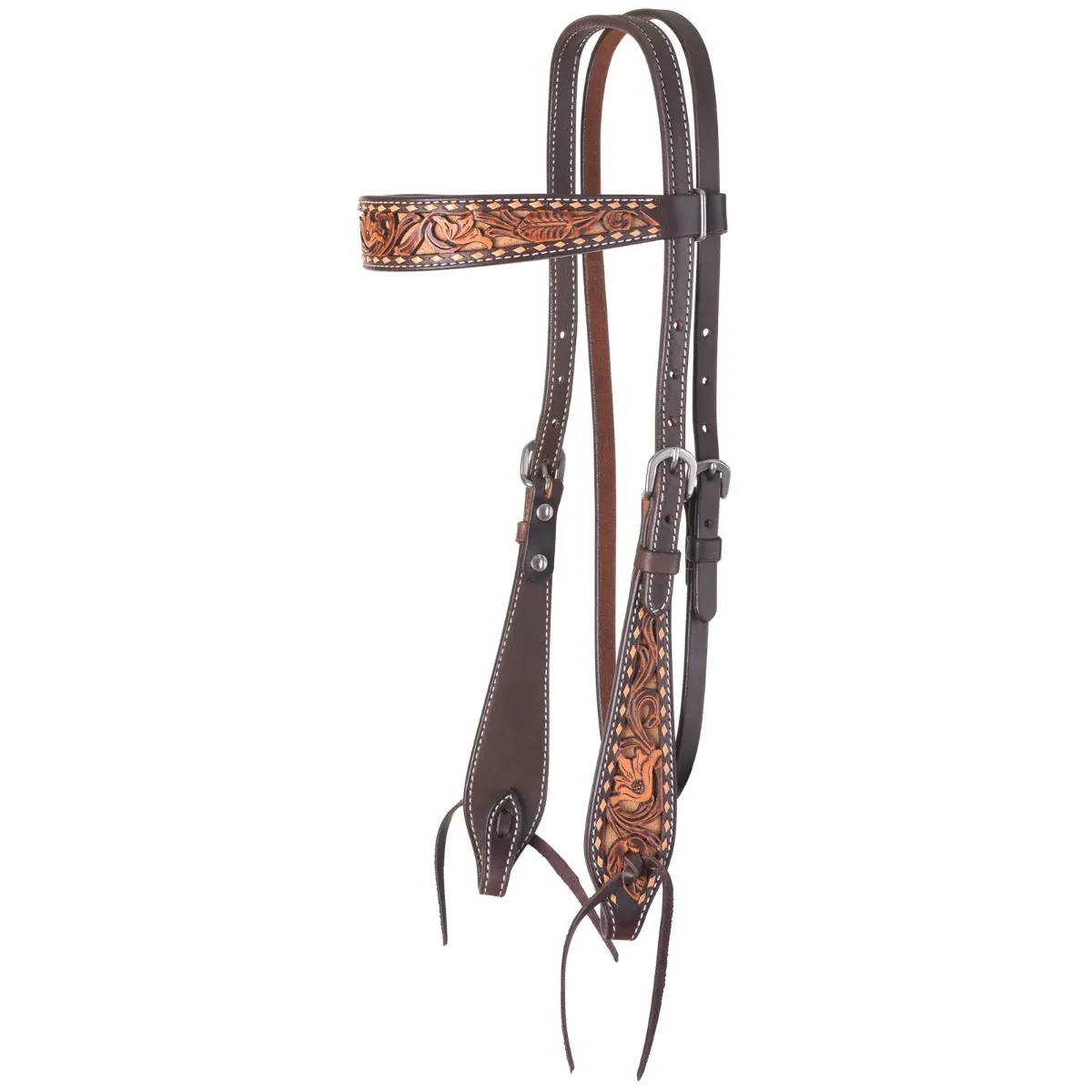 Dusty Floral Browband Headstall - ONE SIZE 1 Dusty Floral Browband Headstall - ONE SIZE