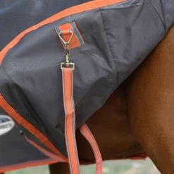 Weatherbeeta Comfitec Essential Plus Standard Neck - Lite - Light Grey, Orange And Blue -Equestrian Supplies Shop 10192990 D