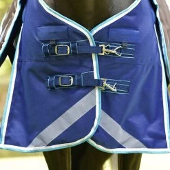 Weatherbeeta Comfitec Ultra Tough Detach-A-Neck - Medium - Blue, Bright Blue And White -Equestrian Supplies Shop 10228810 J