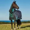 Weatherbeeta Green-Tec 900D Detach-A-Neck Medium Turnout - Black/Bottle Green