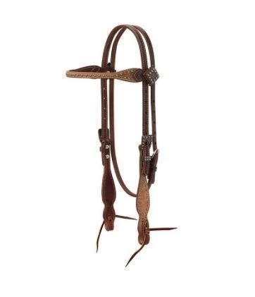 Rough Out Oiled Browband Headstall - N/A 1 Rough Out Oiled Browband Headstall - N/A