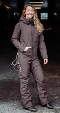 Hooded Winter Insulated Jumpsuit -Equestrian Supplies Shop 10666 IRON l