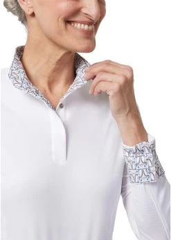 Affinity™ Long Sleeve Show Shirt -Equestrian Supplies Shop 11254 WHITEIRON BOUQUET l