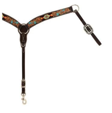 Turquoise Cross Navajo Arrow Breast Collar - One Size 1 Turquoise Cross Navajo Arrow Breast Collar - One Size