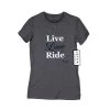 Live Love Ride Ladies Tee - ASPHALT