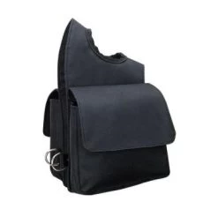 Nylon Pommel Bag - Black