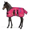 600D Pony Print Foal Turnout Blanket- 200g - Berry Pony
