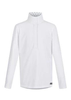 Kids Winter Circuit Long Sleeve Show Shirt - WHITE/BITSNCROPS