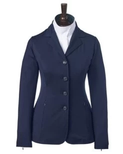 Grand Prix Ladies Quinn Show Coat - EQJ Fabric - Navy