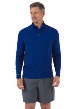 Long Sleeve Mock Neck Pullover - INK