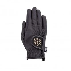 Ascona Riding Glove - Black/Rose Gold
