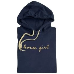 Horse Girl Hoodie - Navy