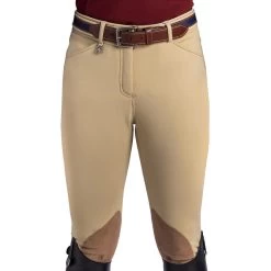 Arctic Fleece Knee Patch Breech - CLASSIC WHITE SAND