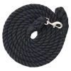 Kensington 10' Cotton Lead Rope - Black