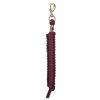 Poly Lead Rope With Brass Snap - 10' - Burgundy