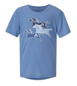 Kids Painted Horse T-Shirt - Lake