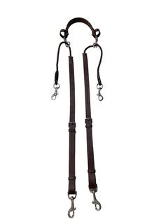Anti Grazing Reins - Brown