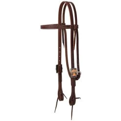 Working Tack Headstall With Designer Buckles - One Size
