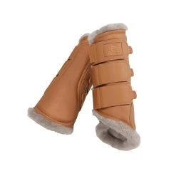 Faux Leather Tendon Boot -Equestrian Supplies Shop 17080 COGNAC l