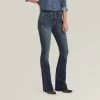 Premium High Rise Flare Jean - Blue Lake