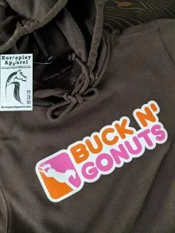 Buck N' Gonuts Hoodie - Brown