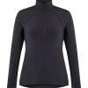 Rail Side Quarter Zip Tech Top - Black