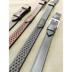 Black Oak Pebble Grip Reins With Buckle End - Black