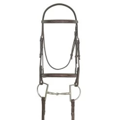 Ovation Fancy Stitched Raised Padded Bridle - Dark Brown