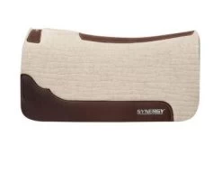 Synergy® Contoured Steam Pressed 100% Merino Wool Felt Performance Saddle Pad - Natural