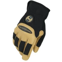 Heritage Stable Work Glove - Black/Tan