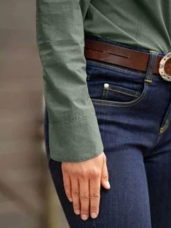 Convertible Sun Shirt - Cypress -Equestrian Supplies Shop 40418 cypress sleeve