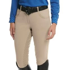 Ovation Euro Melange Full Seat Breech -Equestrian Supplies Shop 4055 NEUTRAL BEIGE l