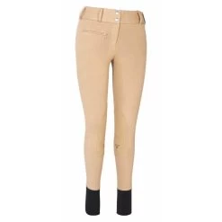 Ladies Cotton Lowrise Wide Waistband Breech - Long - Black