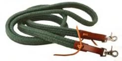 Braided Cotton Ollie Rein With Scissor Snaps - 8FT