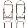 Pessoa® PRO Fancy Stitched Raised Bridle - Chestnut