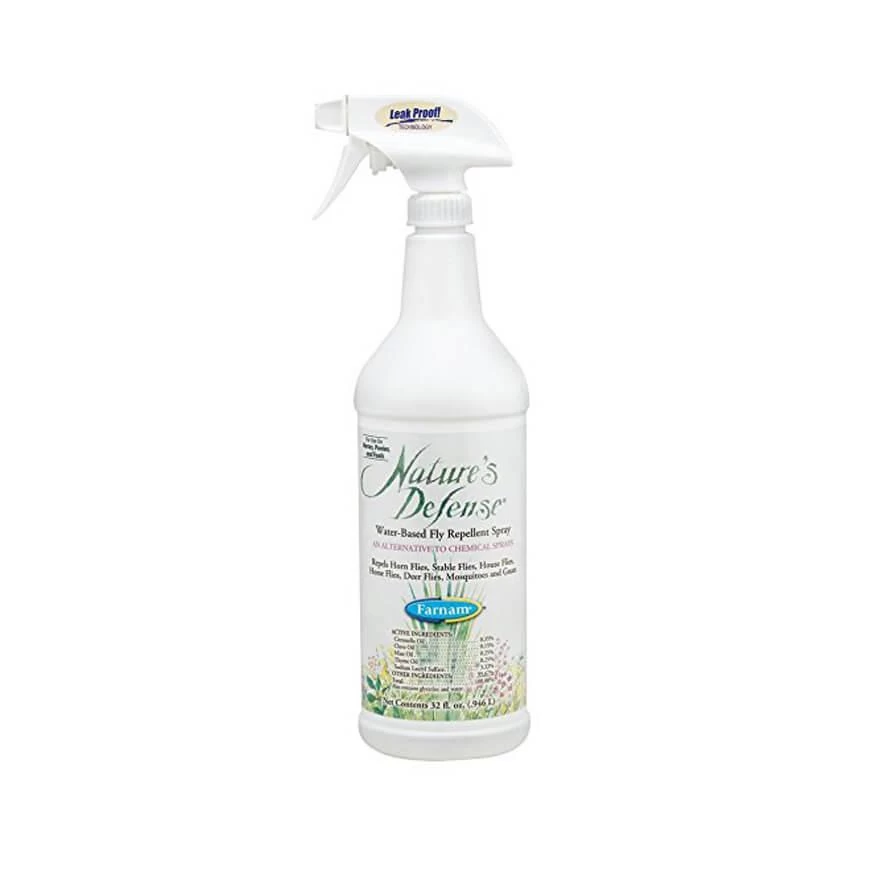 Nature's Defense® Water-Based Fly Repellent Spray - 32 Oz - 1QUART 1 Nature's Defense® Water-Based Fly Repellent Spray - 32 Oz - 1QUART