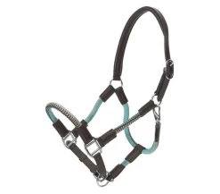 Kavalkade "Cavo" Rope Halter With Lead Set -Equestrian Supplies Shop 5241 BRNTURQ l