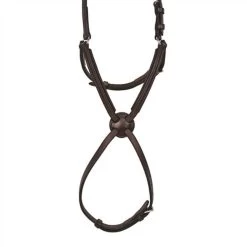 Nunn Finer® Padded Figure 8 Noseband With Interchangeable Button Pieces - Havana
