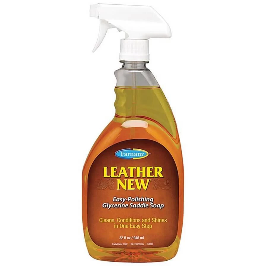Leather New Glycerine Saddle Soap Spray - 32 Oz - 1QUART 1 Leather New Glycerine Saddle Soap Spray - 32 Oz - 1QUART